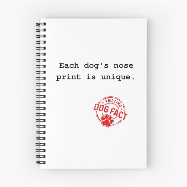 Item preview, Amazing dog fact 5 - nose print (dog typography) designed and sold by kookycomet.