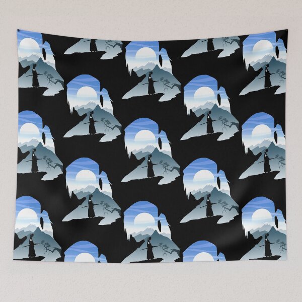 Item preview, Samurai and moon    designed and sold by PitkaNile.