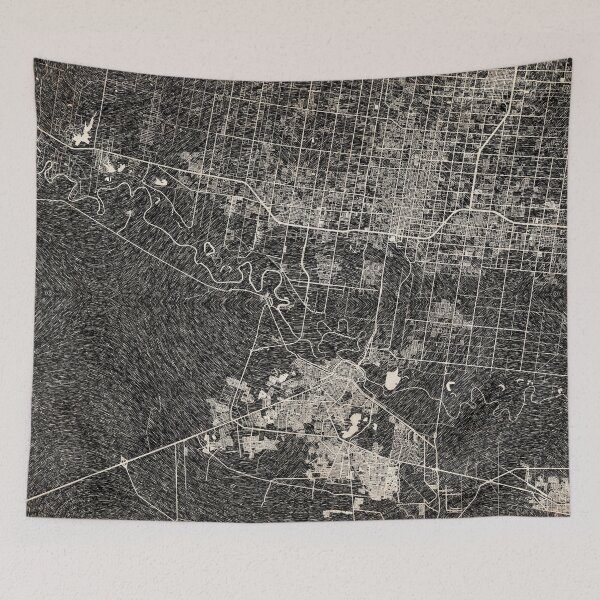 Item preview, McAllen map Texas Ink lines designed and sold by InkMaps.