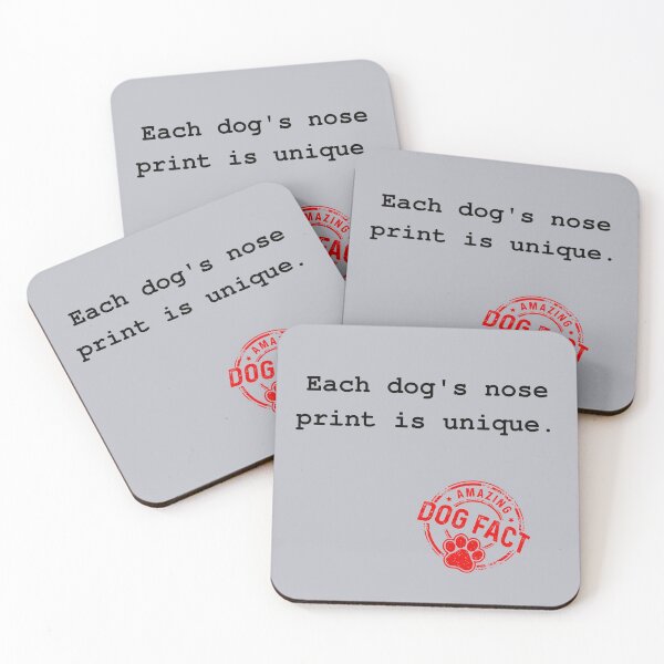 Item preview, Amazing dog fact 5 - nose print (dog typography) designed and sold by kookycomet.