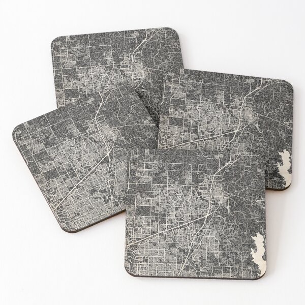 Item preview, McKinney map Texas Ink lines 2 designed and sold by InkMaps.