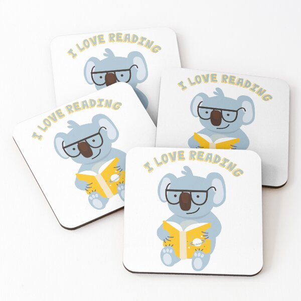 Item preview, i love reading blue kids children blue boy cute design designed and sold by MeryemSpace.