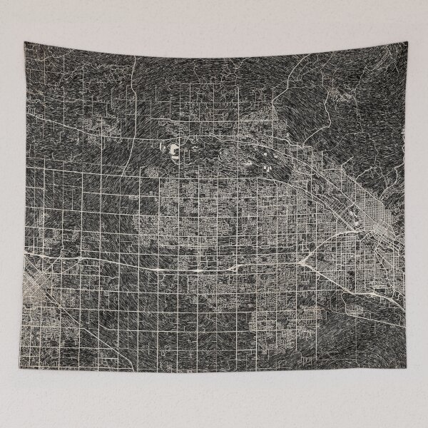 Item preview, Meridian map Idaho Ink lines designed and sold by InkMaps.