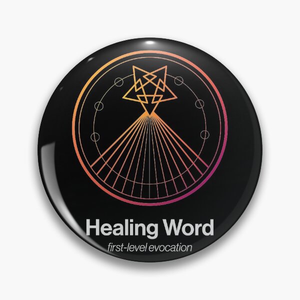 Item preview, Healing Word Spell Symbol designed and sold by Unspelled.