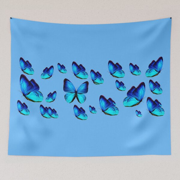 Item preview, Blue butterfly on repeat  designed and sold by SueKnox.