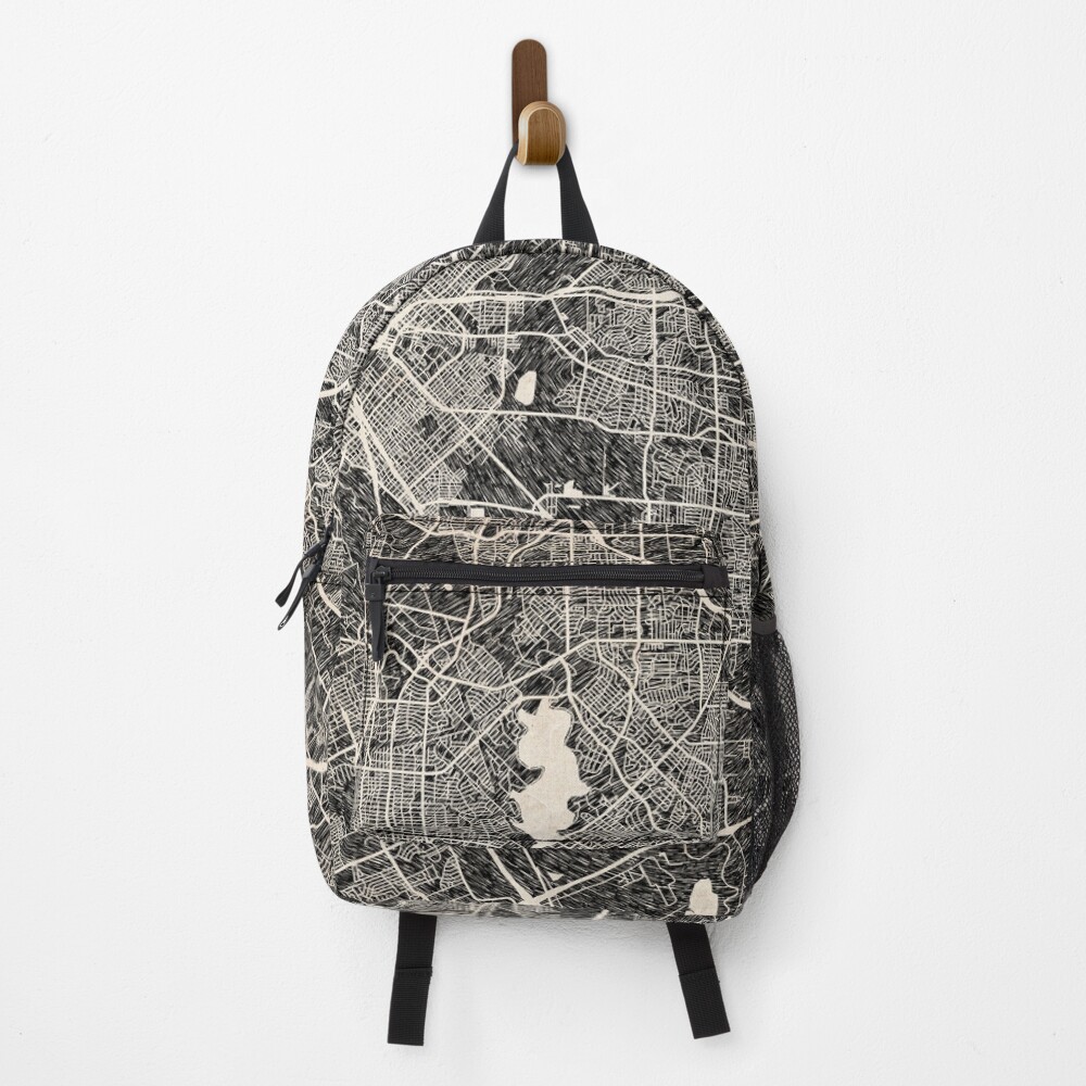 Vista previa del artículo con la obra «Mochila», diseñado y vendido por InkMaps.