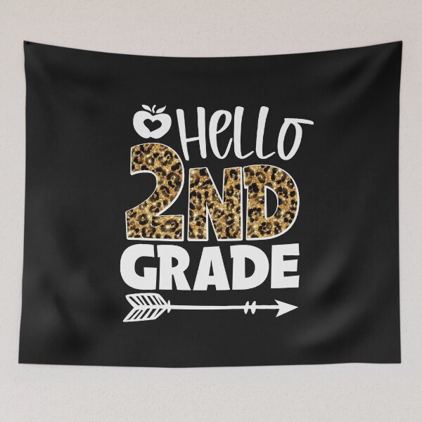 Item preview, Hello 2nd Grade Leopard GT designed and sold by WaveOcean123.