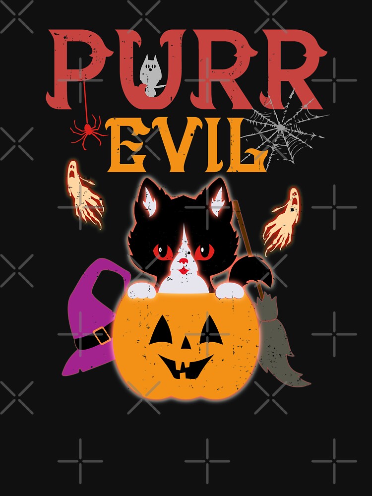 Purr Evil Cat Halloween by CWartDesign