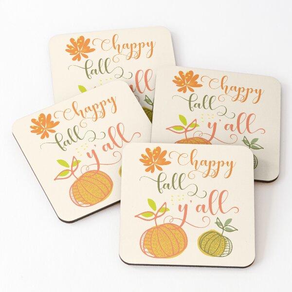 Item preview, Happy Fall Y'all. Pumpkins and Typography Fall Season. designed and sold by LotusBlanc.
