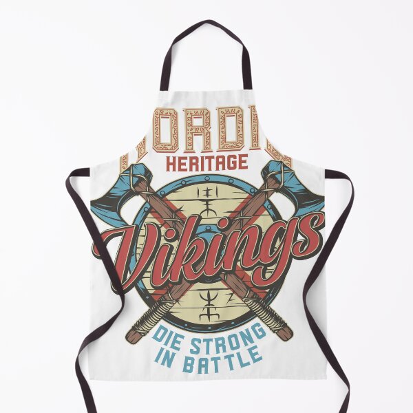 Item preview, valhalla vikings warriors retro vintage die strong in battle designed and sold by Frihadragon.