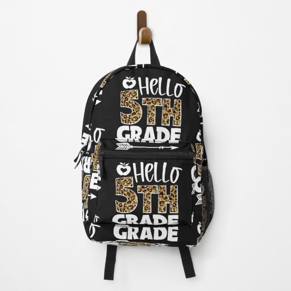 Item preview, Hello 5th Grade Leopard GT designed and sold by WaveOcean123.