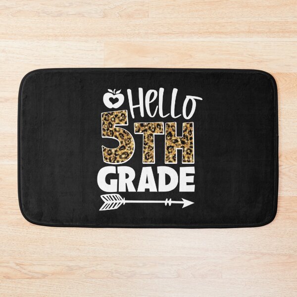Item preview, Hello 5th Grade Leopard GT designed and sold by WaveOcean123.