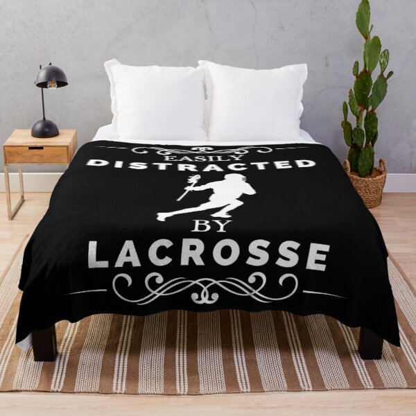 Item preview, Easily Distracted By Lacrosse Funny designed and sold by healthybrains.
