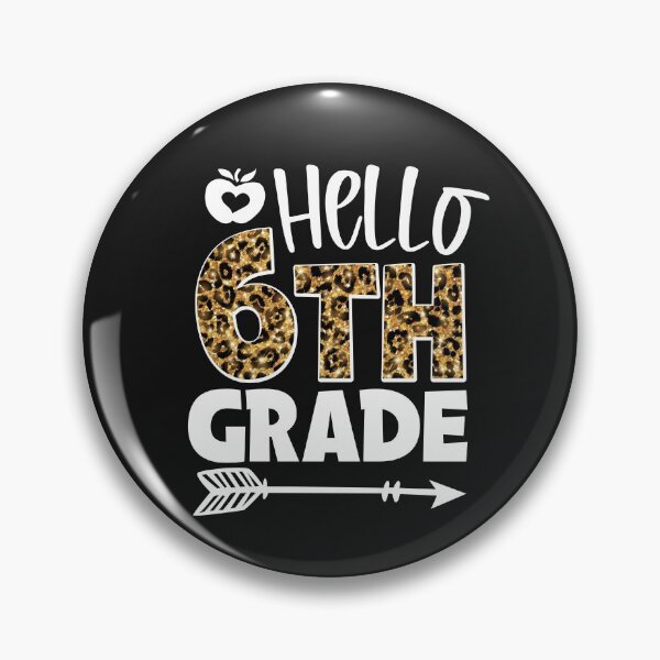 Item preview, Hello 6th Grade Leopard GT designed and sold by WaveOcean123.
