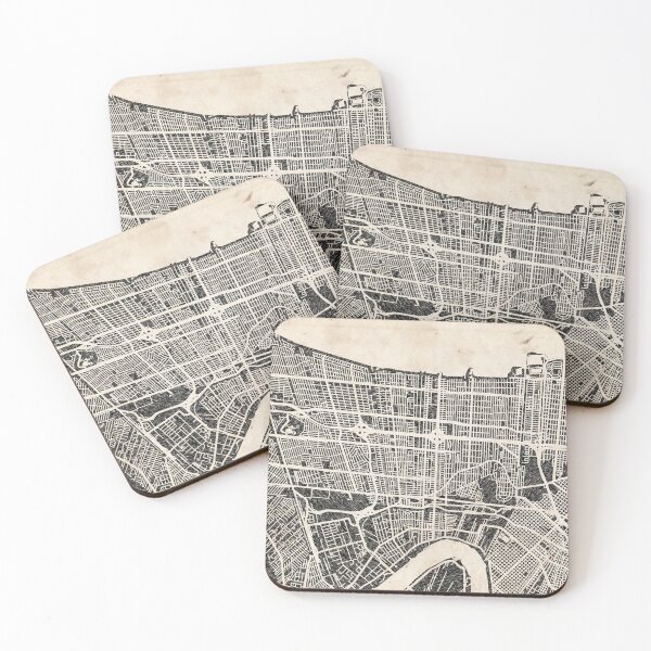 Item preview, Metairie map Louisiana Ink lines designed and sold by InkMaps.