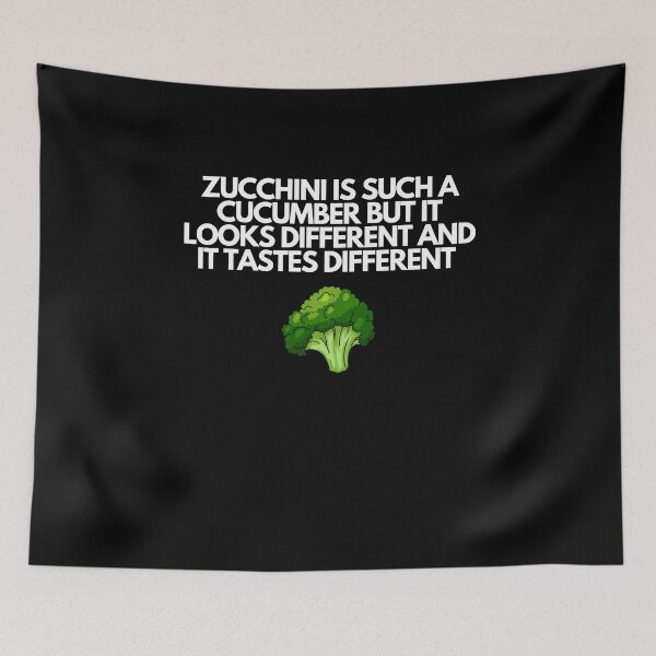 Item preview, Zucchini Is A Cucumber, Vegetarian Funny, Zucchini  Go Vegan, Food designed and sold by SweetEnjoyable.