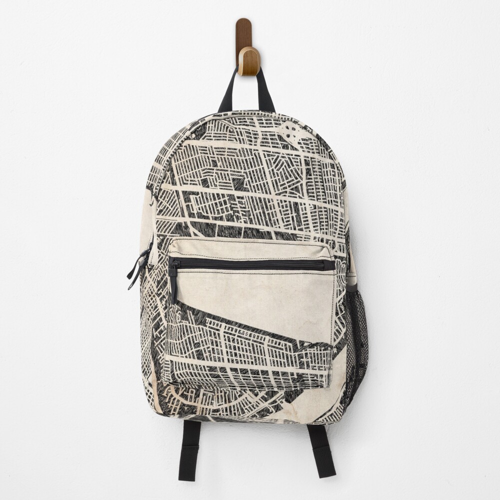 Vista previa del artículo con la obra «Mochila», diseñado y vendido por InkMaps.