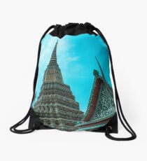 Stupas in Bangkok Drawstring Bag
