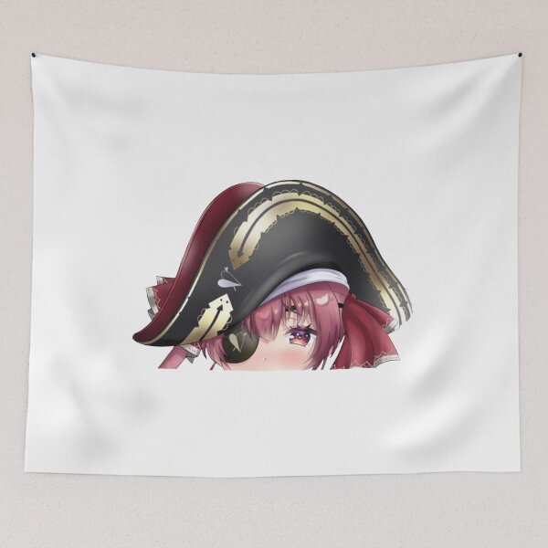 Item preview, Houshou peeking anime marine hololive pirate designed and sold by JaxCardilany.
