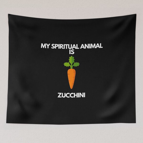 Item preview, My Spiritual Animal Is Zucchini Carrot, Vegetarian Funny, Zucchini  Go Vegan, Food designed and sold by SweetEnjoyable.