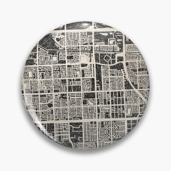 Artikelvorschau, Miami Gardens map Florida Ink lines 2 entworfen und verkauft von InkMaps.