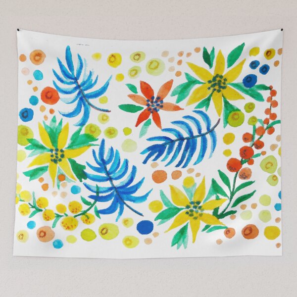 Item preview, Watercolor flowers and berries designed and sold by Lemontreeart63.