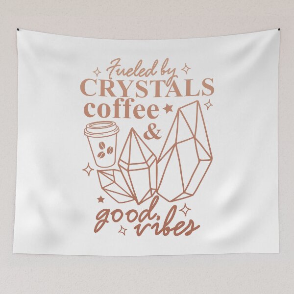 Item preview, Fueled By Crystals Coffee & Good Vibes designed and sold by 397HOUSE Your happy time.