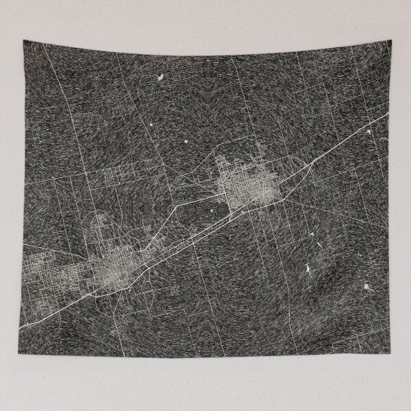 Item preview, Midland map Texas Ink lines designed and sold by InkMaps.