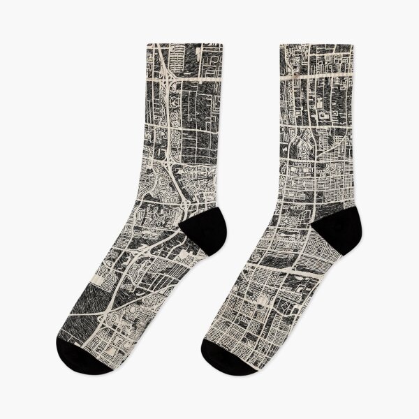 Item preview, Miramar map Florida Ink lines designed and sold by InkMaps.
