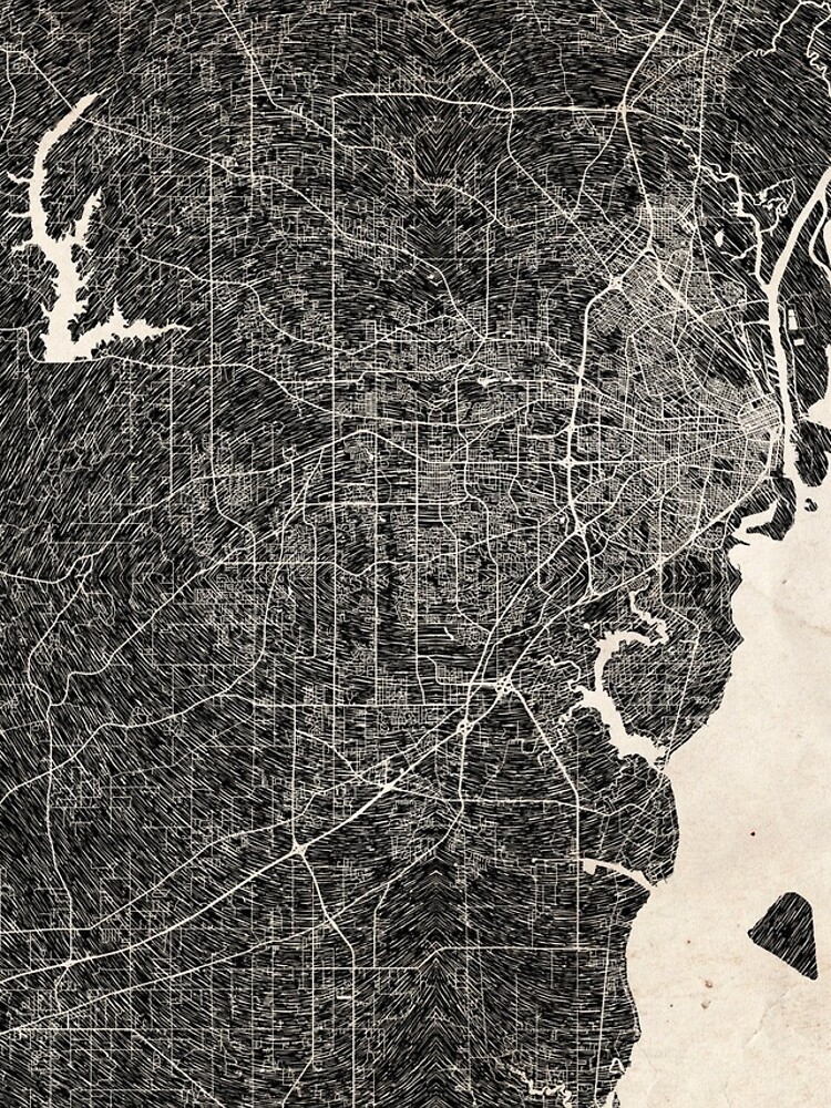 Thumbnail 4 of 4, iPhone Case, Mobile map Alabama Ink lines designed and sold by InkMaps.