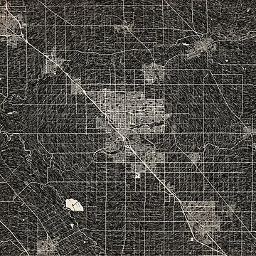 Artwork thumbnail, Modesto map California Ink lines by InkMaps