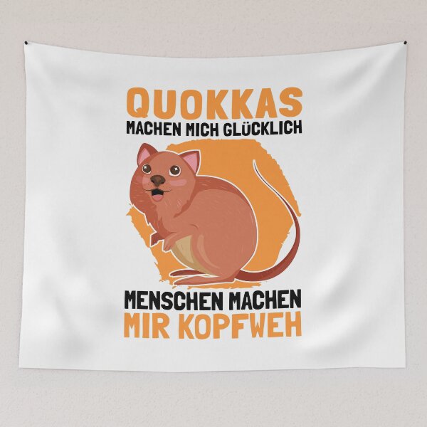 Item preview, Quokka headache marsupial kangaroo Australia designed and sold by madgrfx.