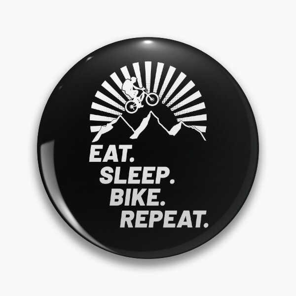 Item preview, Eat Sleep Bike Repeat! Mountain Bike Outdoor Bike Downhill Trail Mountains E-Bike designed and sold by VollNiceDesign.