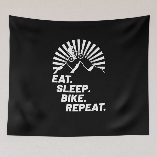 Item preview, Eat Sleep Bike Repeat! Mountain Bike Outdoor Bike Downhill Trail Mountains E-Bike designed and sold by VollNiceDesign.