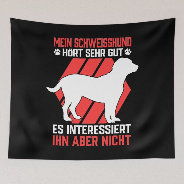 Item preview, Hanoverian welding dog hears hunting dog saying well designed and sold by madgrfx.