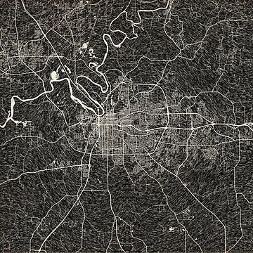 Artwork thumbnail, Montgomery map Alabama Ink lines by InkMaps