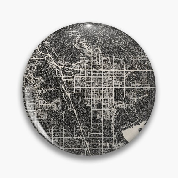 Item preview, Moreno Valley map California Ink lines 2 designed and sold by InkMaps.