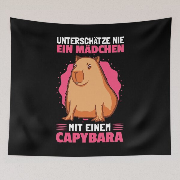 Item preview, Girl with Capybara Capybara Rodent designed and sold by madgrfx.