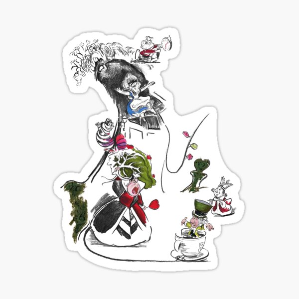 Story Lines - Alice in Wonderland Characters Sticker