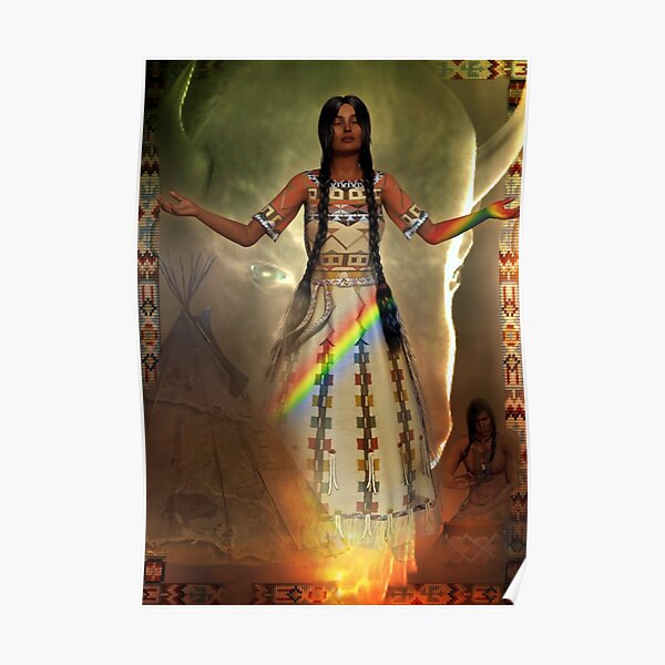 white buffalo calf woman Poster