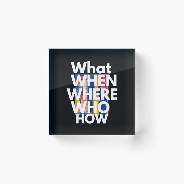 Item preview, What When Where Who How wh question  Funny Teacher Gift designed and sold by catchyology.