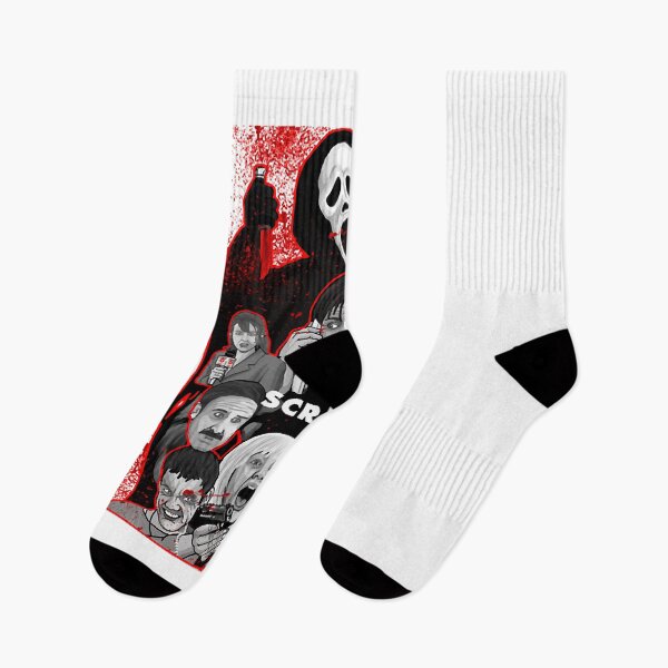 Item preview, Scream character collage Horror Halloween New How Scary Wake Up Slasher Sweat Funny designed and sold by ScreamHalloween.