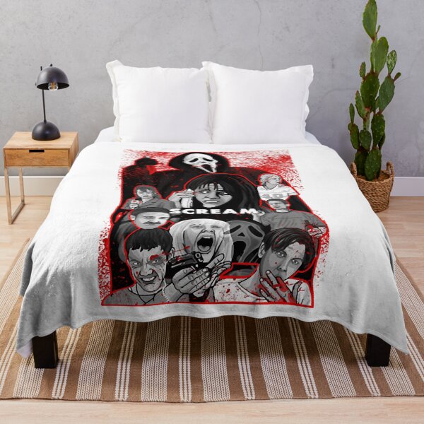 Item preview, Scream character collage Horror Halloween New How Scary Wake Up Slasher Sweat Funny designed and sold by ScreamHalloween.