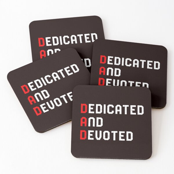Item preview, Dad Dedicated And Devoted, motivational. gift to dad designed and sold by Houevo Olga Anihouanou.