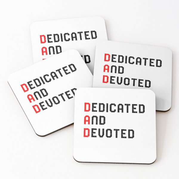 Item preview, Dad Dedicated And Devoted, gift to dad, motivational designed and sold by Houevo Olga Anihouanou.