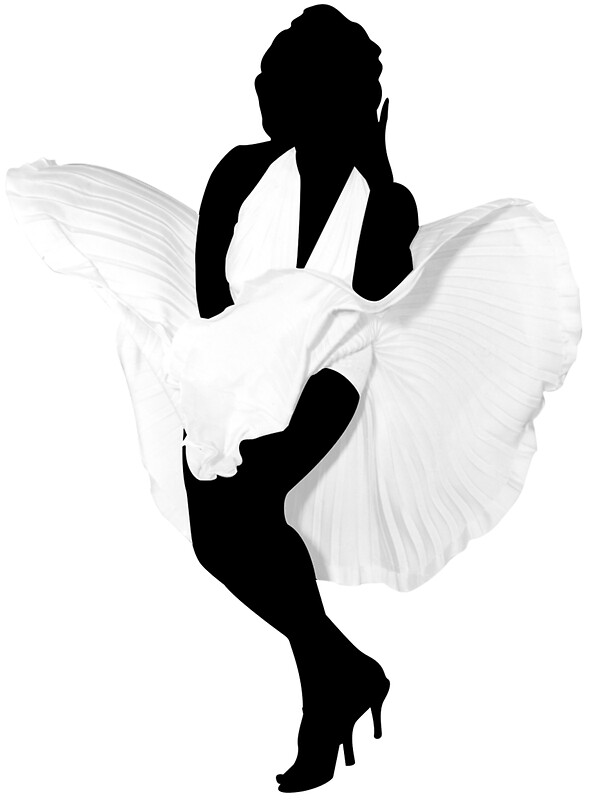 Silhouette Marilyn Monroe digital wall art - inspirational Marilyn ...