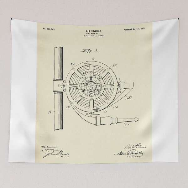 Item preview, Fire Hose Reel-1901 designed and sold by paulrommer.