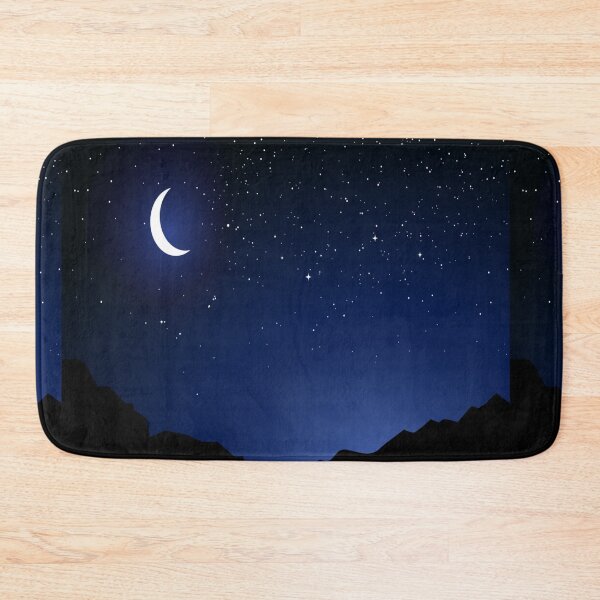 Item preview, Starry Night With Crescent Moon designed and sold by Fine Art California.