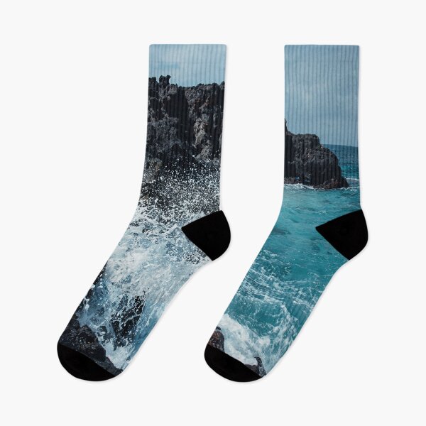 Item preview, High sea waves hitting rocks designed and sold by vinit53.