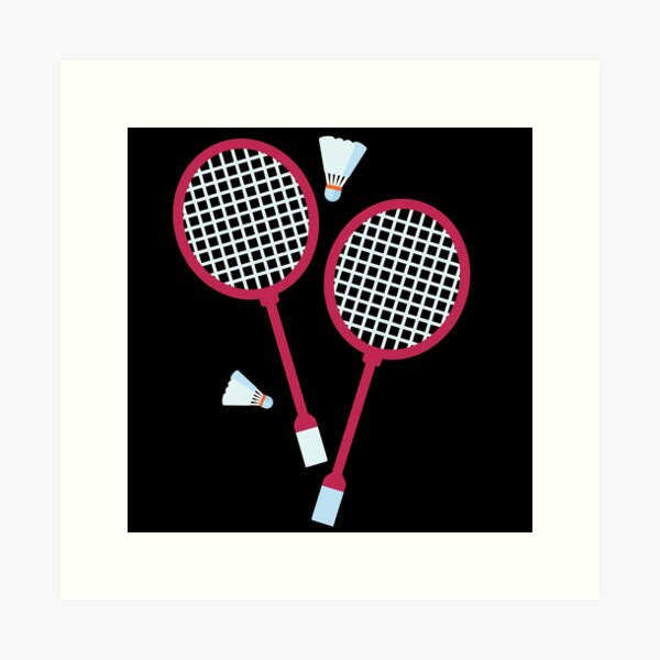 Item preview, 2 BADMINGTON rackets in RED designed and sold by jazzydevil.